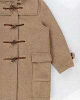 Vintage 1970s Gloverall Made In England Tartan Lined Heavyweight Wool Duffle Coat - L