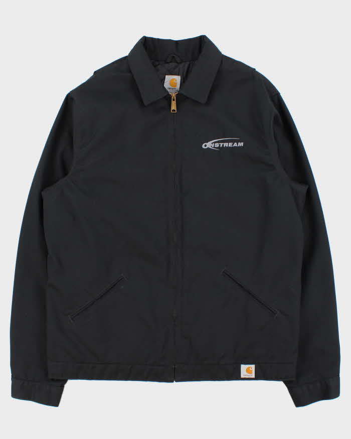 Vintage Carhartt J293 Quilt Lined Twill Midweight Workwear Harrington Jacket - L