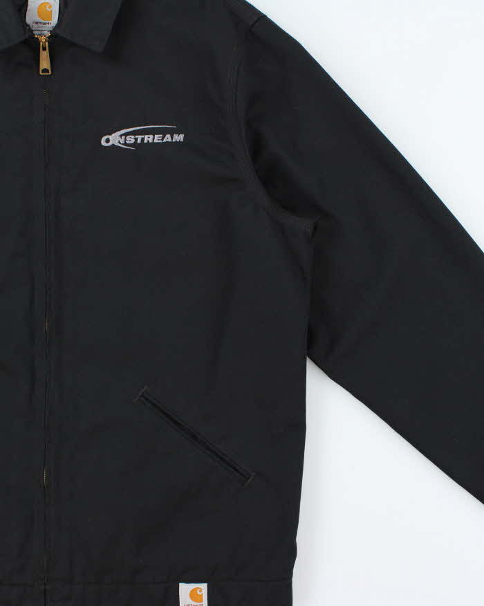 Vintage Carhartt J293 Quilt Lined Twill Midweight Workwear Harrington Jacket - L