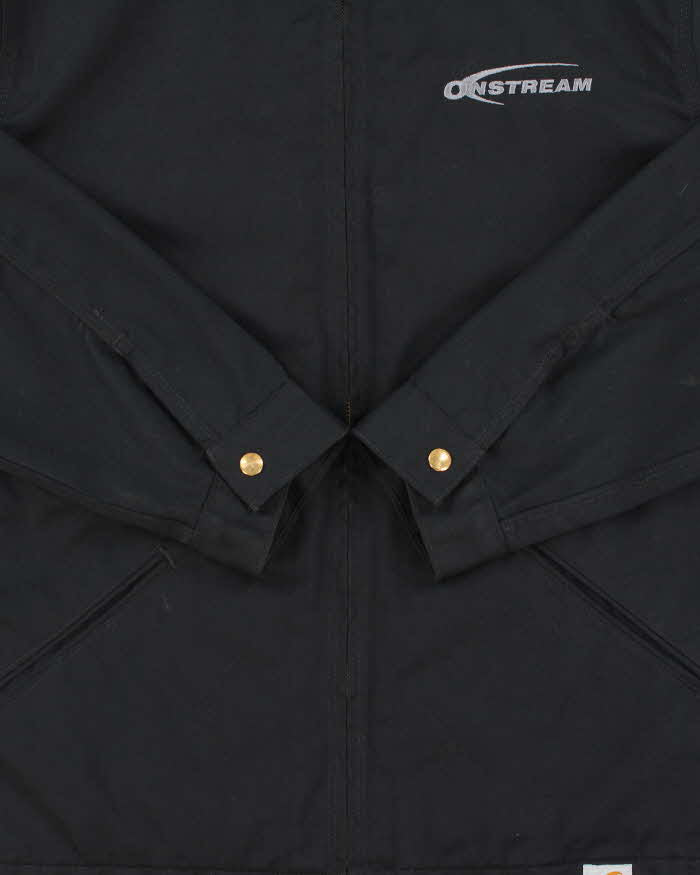 Vintage Carhartt J293 Quilt Lined Twill Midweight Workwear Harrington Jacket - L