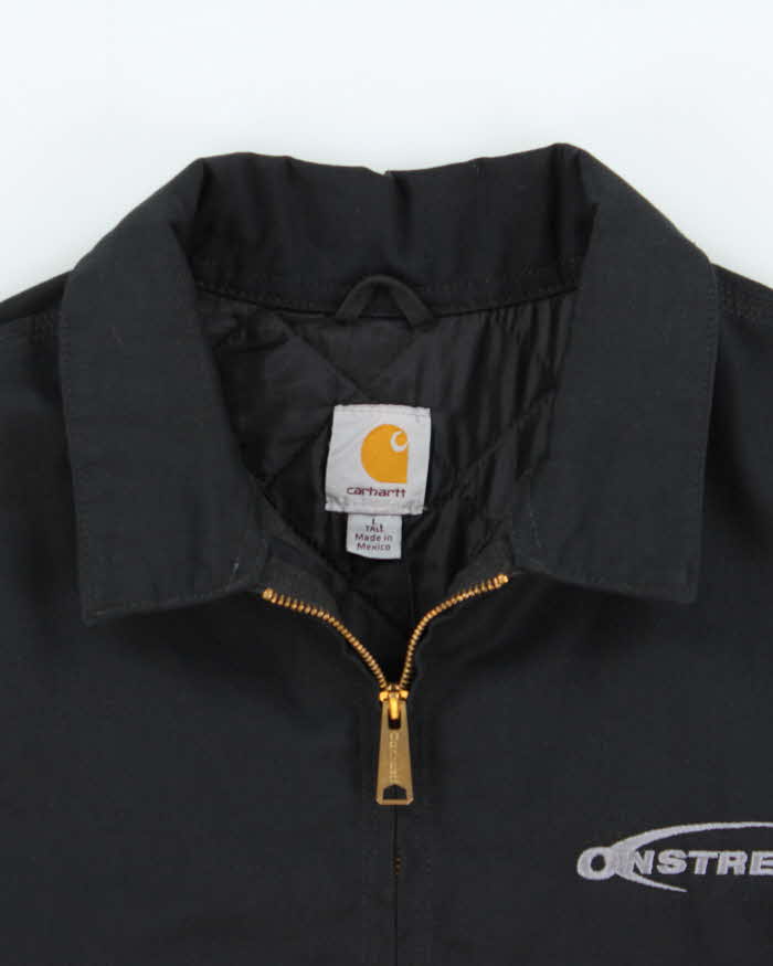 Vintage Carhartt J293 Quilt Lined Twill Midweight Workwear Harrington Jacket - L