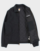 Vintage Carhartt J293 Quilt Lined Twill Midweight Workwear Harrington Jacket - L