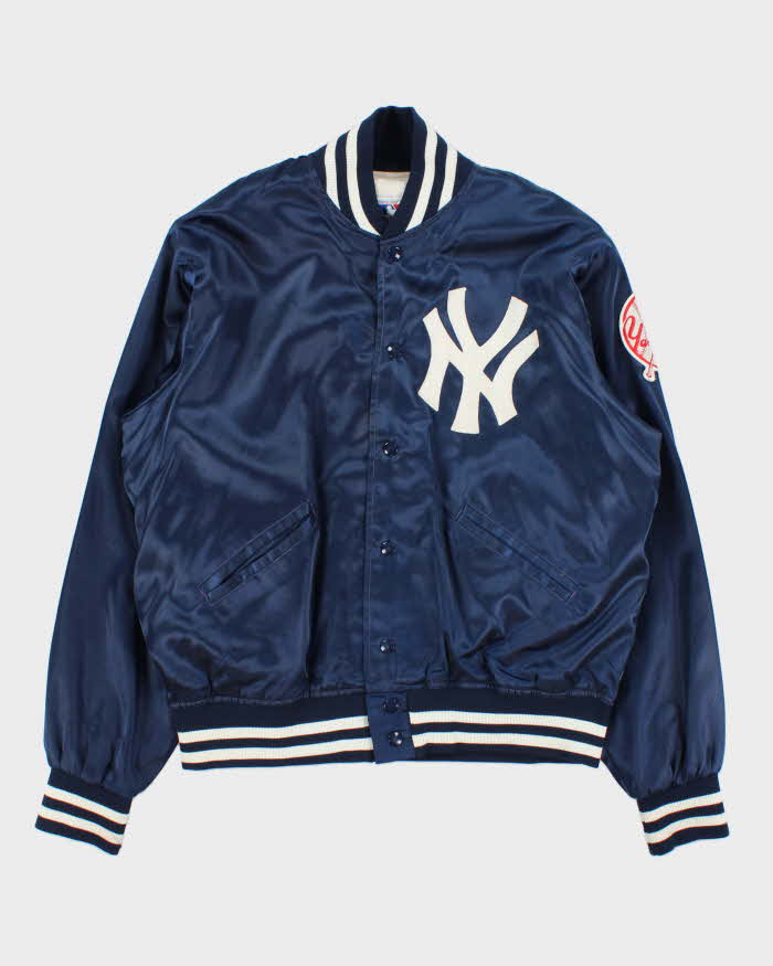 Vintage 1980s New York Yankees MLB Felco Union Made In USA Satin Varsity Baseball Jacket - XL