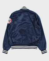 Vintage 1980s New York Yankees MLB Felco Union Made In USA Satin Varsity Baseball Jacket - XL