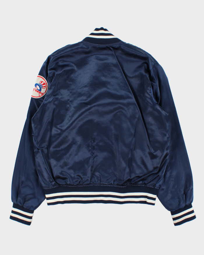 Vintage 1980s New York Yankees MLB Felco Union Made In USA Satin Varsity Baseball Jacket - XL
