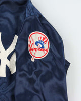 Vintage 1980s New York Yankees MLB Felco Union Made In USA Satin Varsity Baseball Jacket - XL