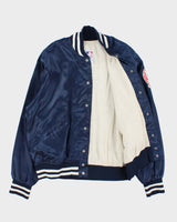 Vintage 1980s New York Yankees MLB Felco Union Made In USA Satin Varsity Baseball Jacket - XL