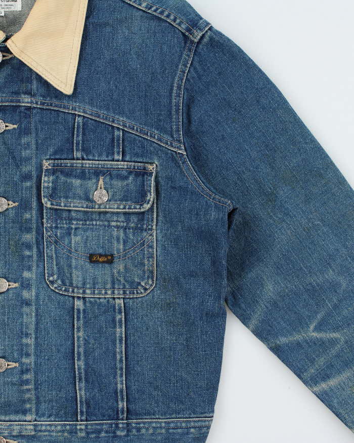 Vintage 1990s The Duffer Of St Georges Made In UK Boxy Denim Jacket - S