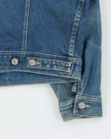 Vintage 1990s The Duffer Of St Georges Made In UK Boxy Denim Jacket - S