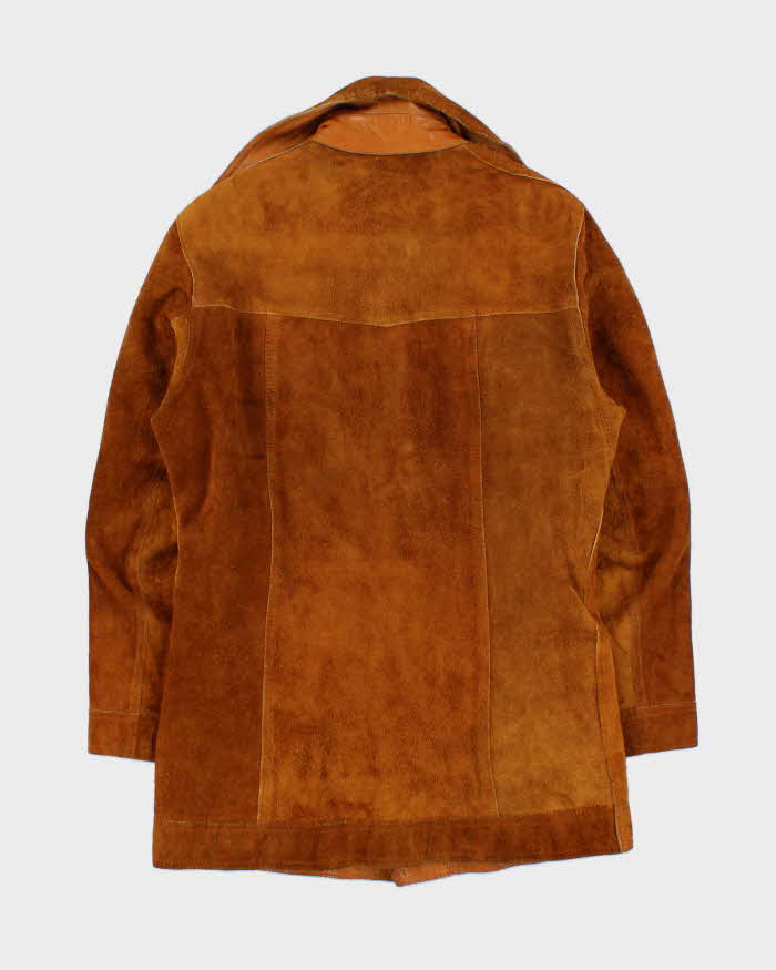 Vintage 1970s Sprung Western Wear Made In Canada Reversible Suede Leather Jacket - M