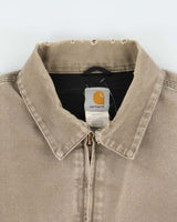 Vintage 2003 Y2K Carhartt J102 Desert Sante Fe Mesh Lined Distressed Canvas Workwear Bomber Jacket - L