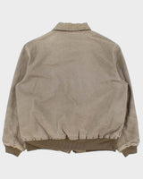 Vintage 2003 Y2K Carhartt J102 Desert Sante Fe Mesh Lined Distressed Canvas Workwear Bomber Jacket - L