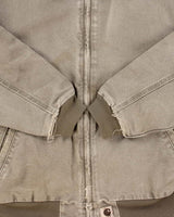 Vintage 2003 Y2K Carhartt J102 Desert Sante Fe Mesh Lined Distressed Canvas Workwear Bomber Jacket - L