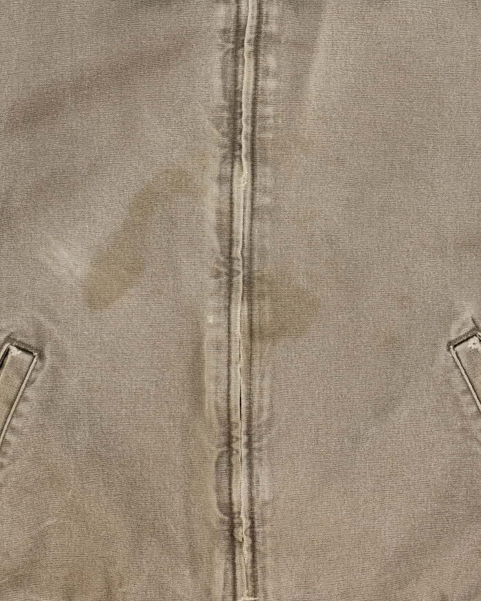 Vintage 2003 Y2K Carhartt J102 Desert Sante Fe Mesh Lined Distressed Canvas Workwear Bomber Jacket - L