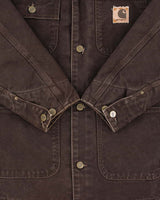 Vintage 2005 Y2K Carhartt C02 DKB Sandstone Duck Canvas Blanket-Lined Chore Jacket - M