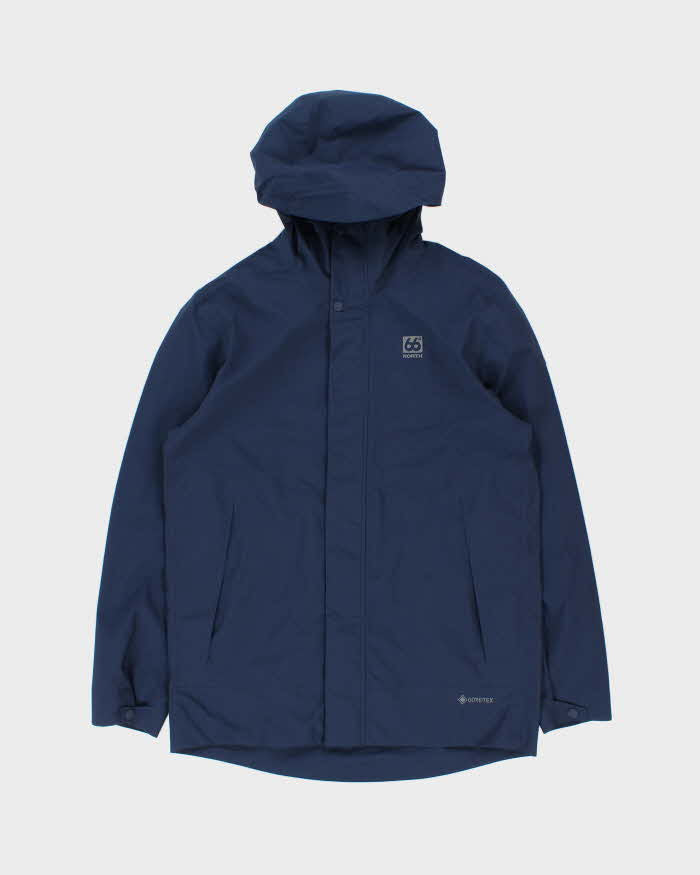 66North Vidley Gore-Tex Navy Embroidered Mountaineering Jacket - M