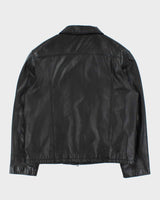 Vintage Y2K 00s Danier Leather Moto Harrington Jacket - L
