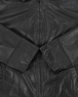 Vintage Y2K 00s Danier Leather Moto Harrington Jacket - L