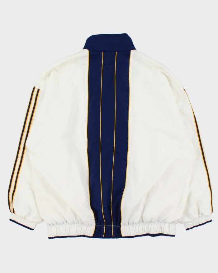 Vintage 1990s Adidas Three-Stripe Tri-Colour Soft Shell Windbreaker Jacket - XL