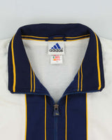 Vintage 1990s Adidas Three-Stripe Tri-Colour Soft Shell Windbreaker Jacket - XL