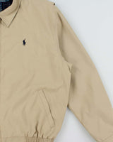 Vintage Y2K 00s Polo Ralph Lauren Bi-Swing Soft Shell Water-Repellent Harrington Jacket - L