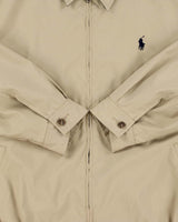 Vintage Y2K 00s Polo Ralph Lauren Bi-Swing Soft Shell Water-Repellent Harrington Jacket - L