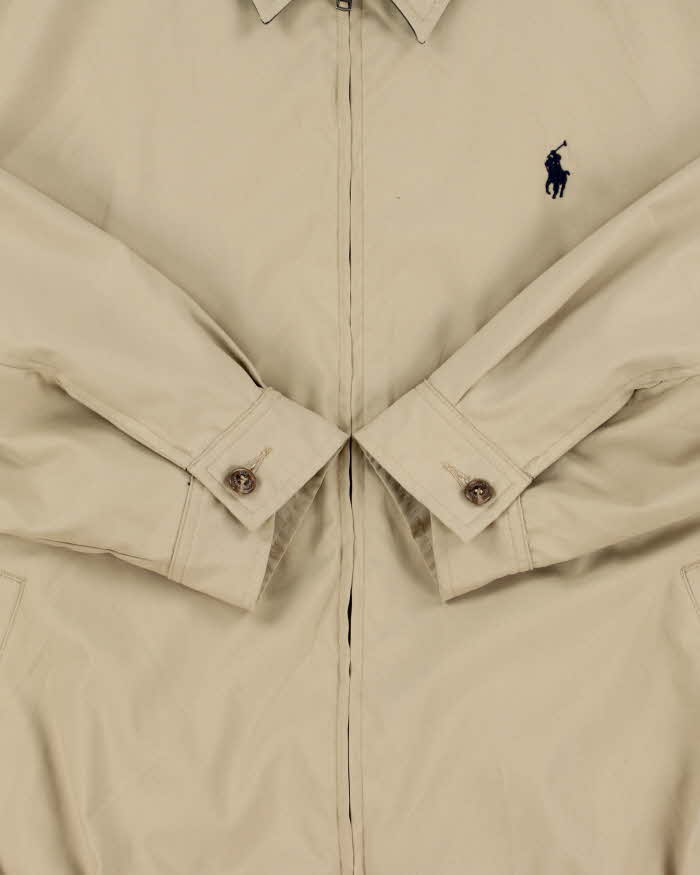 Vintage Y2K 00s Polo Ralph Lauren Bi-Swing Soft Shell Water-Repellent Harrington Jacket - L