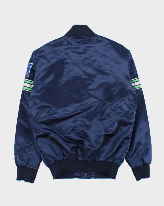 Vintage Starter Seattle Seahawks Embroidered NFL Satin Varsity Bomber Jacket - S
