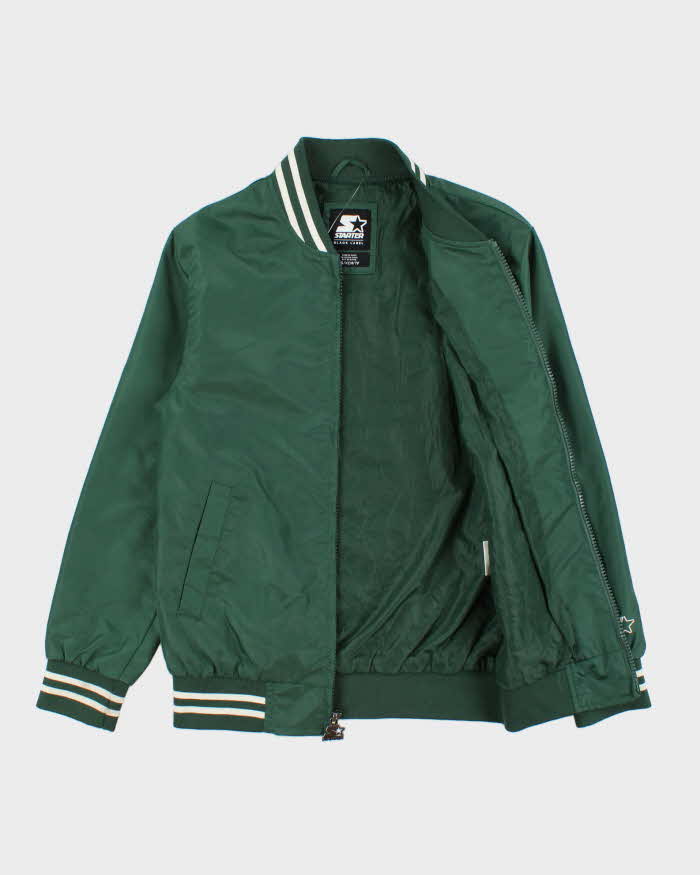 Vintage Starter Black Label Classic Shell Varsity Bomber Jacket - XS