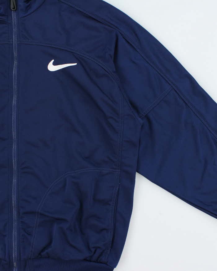 Vintage 1990s Nike Big Swoosh Embroidered Classic Track Jacket - XL