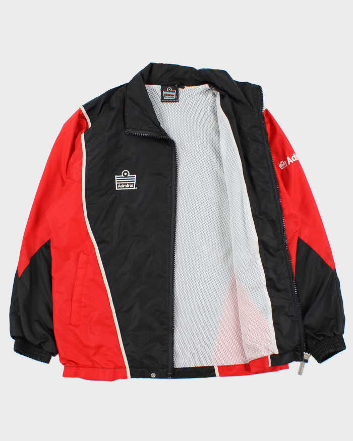 Vintage 1990s Admiral Embroidered Mesh Lined Windbreaker Jacket - M