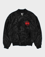 Vintage 1990 Beverley Hills 90210 Official TV Production Satin Made In USA Bomber Jacket - L