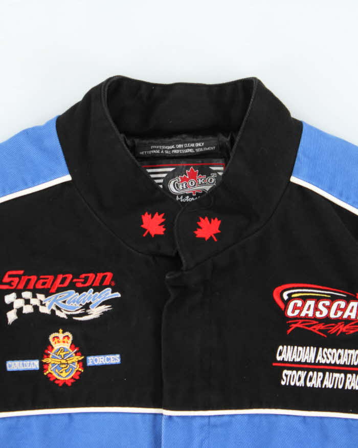 Vintage Y2K 00s Cascar Stock Racing Snap-On Choko Motorsports Bomber Jacket - S