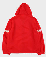 Vintage 1970s Sexton Made In Canada Lightweight Embroidered Hooded Racing Jacket - XL