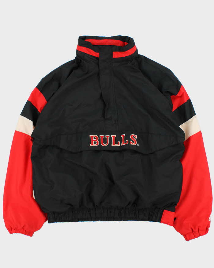 Vintage 1988 Starter Chicago Bulls NBA Half-Zip Pullover Shell Jacket - L