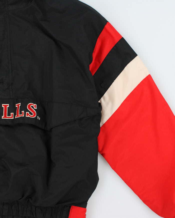 Vintage 1988 Starter Chicago Bulls NBA Half-Zip Pullover Shell Jacket - L