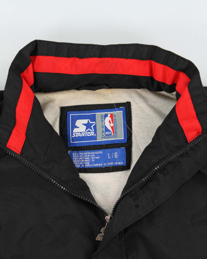 Vintage 1988 Starter Chicago Bulls NBA Half-Zip Pullover Shell Jacket - L