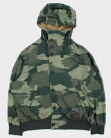 Vintage Armani Exchange Camo Khaki Reversible Soft Shell Windbreaker Jacket - L