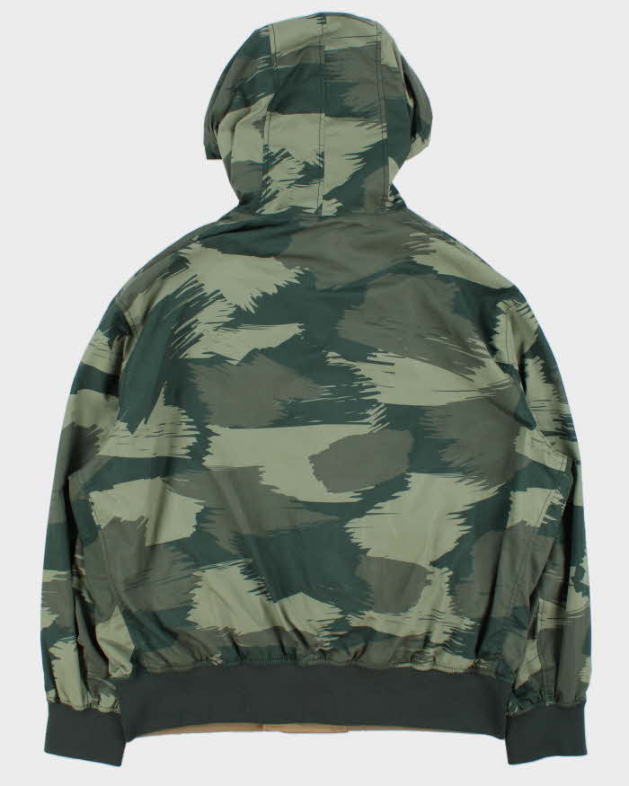 Vintage Armani Exchange Camo Khaki Reversible Soft Shell Windbreaker Jacket - L