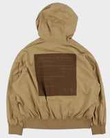 Vintage Armani Exchange Camo Khaki Reversible Soft Shell Windbreaker Jacket - L