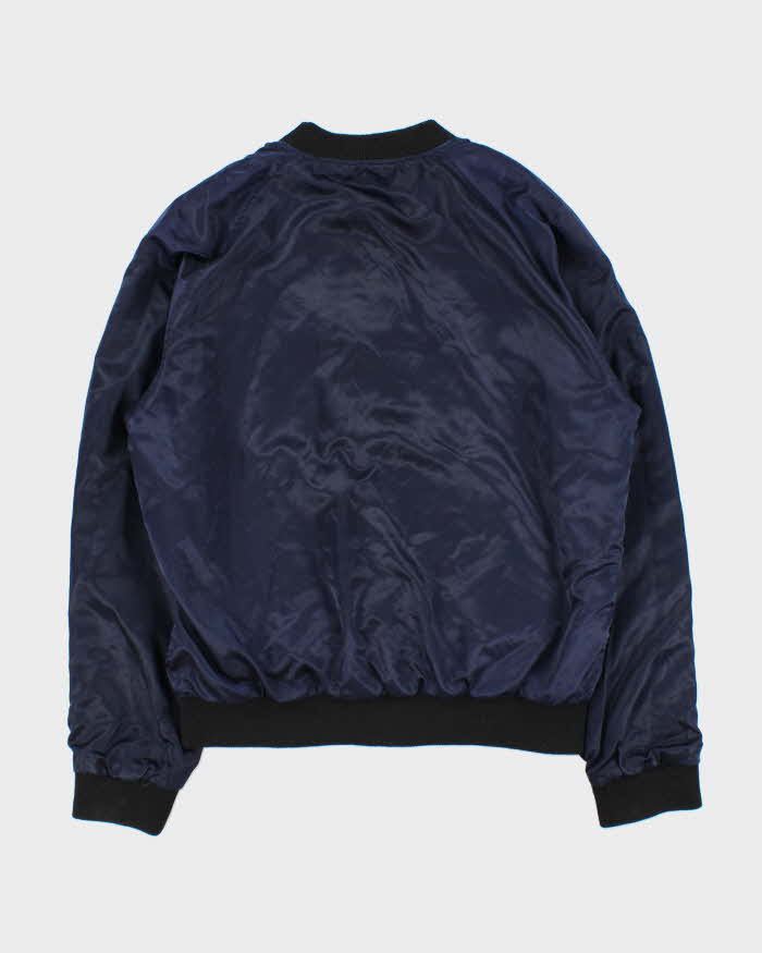 Vintage Diesel J-Fire Reversible Satin Patch Bomber Jacket - L