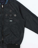 Vintage Diesel J-Fire Reversible Satin Patch Bomber Jacket - L
