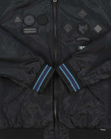Vintage Diesel J-Fire Reversible Satin Patch Bomber Jacket - L