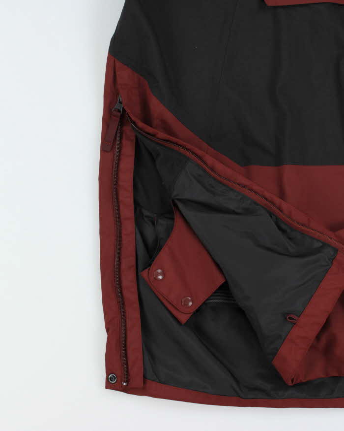 The North Face Silvani DryVent Sequoia/Black Quarter-Zip Pullover Snowboard Ski Jacket - L