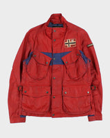 Vintage Napapijri Jacket Linen Waxed Cotton Exploration Jacket - L