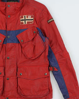 Vintage Napapijri Jacket Linen Waxed Cotton Exploration Jacket - L