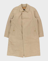 Vintage 1990s Burberry Wool Insulated Nova Check Lined Weatherproof Classic Mac - L