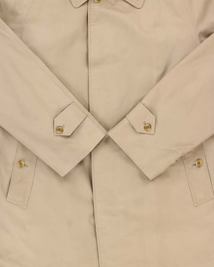 Vintage 1990s Burberry Wool Insulated Nova Check Lined Weatherproof Classic Mac - L