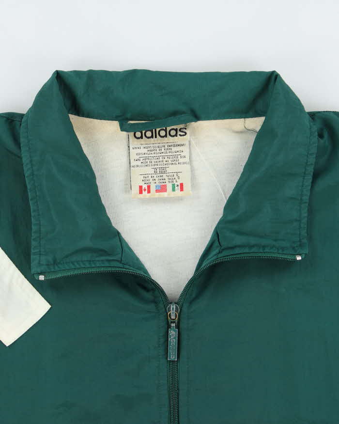 Vintage 1990s Adidas Three-Stripe Classic Shell Windbreaker Jacket - L