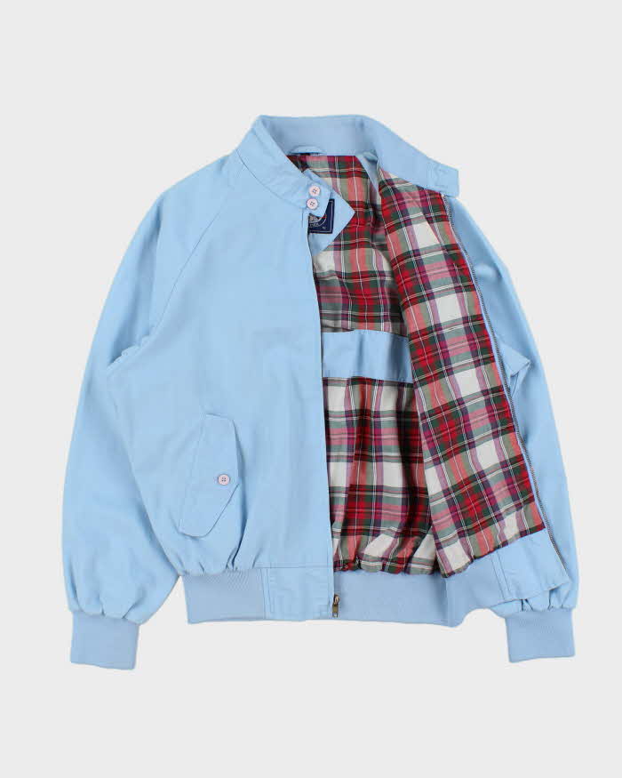 Vintage 1990s Knights Bridge Baby Blue Harrington Jacket - M